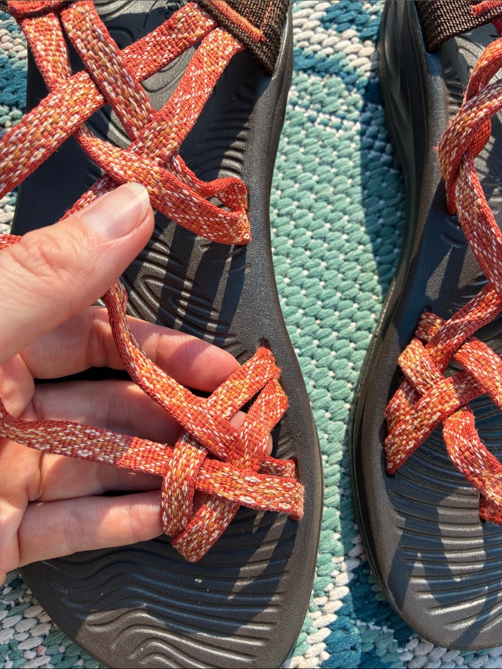 Women’s Chacos in Rust Red - Picture 9 of 15